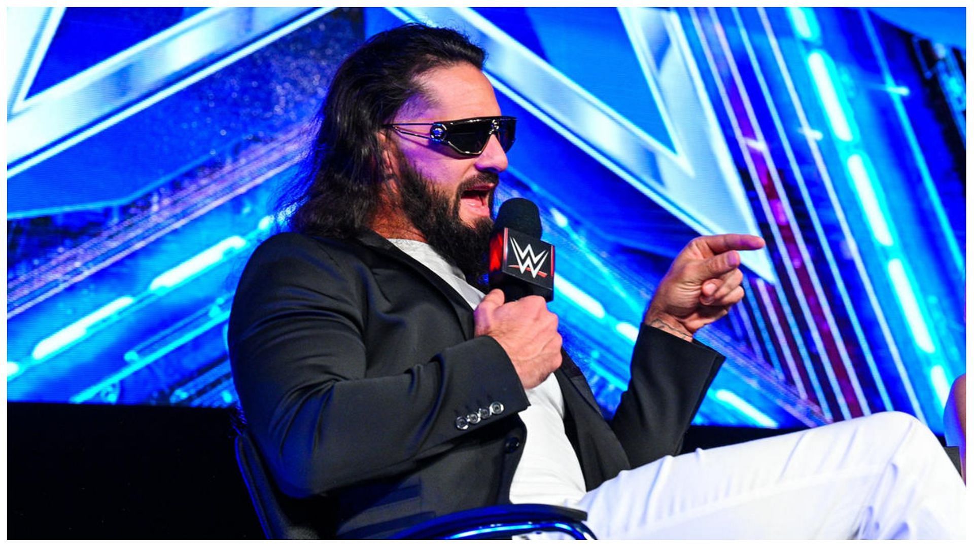 Seth Rollins on a panel